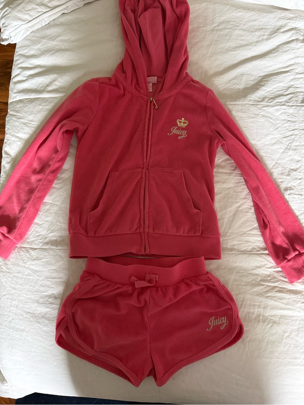 Juicy Couture Hot Pink Velour Hoodie
